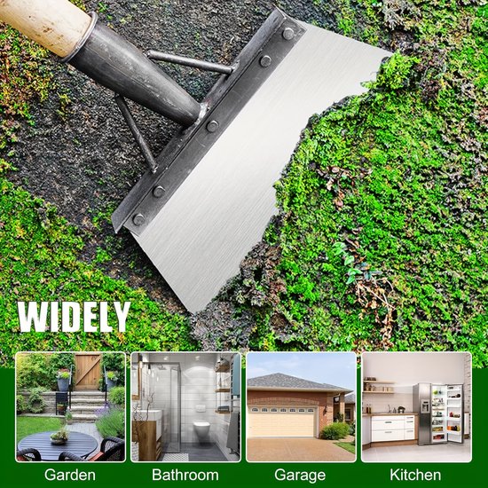 Tuinschep - een multifunctionele schep voor het schoonmaken, trimmen van gazon en het wieden van onkruid, geschikt voor maaien, tuinieren en het verwijderen van onkruid in de tuin (schepsteel niet inbegrepen). van Merkloos	 — afbeelding 3