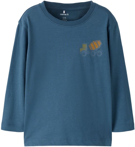 NAME IT Jongens Nmmkab Ls Top Noos Shirt met lange mouwen, Dusty Olive/Detail: melange, 110