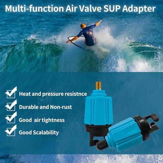 Universele Adapter voor SUP Pomp naar Kajak, Kano en Opblaasbare Boot Ventiel van Merkloos — afbeelding 3