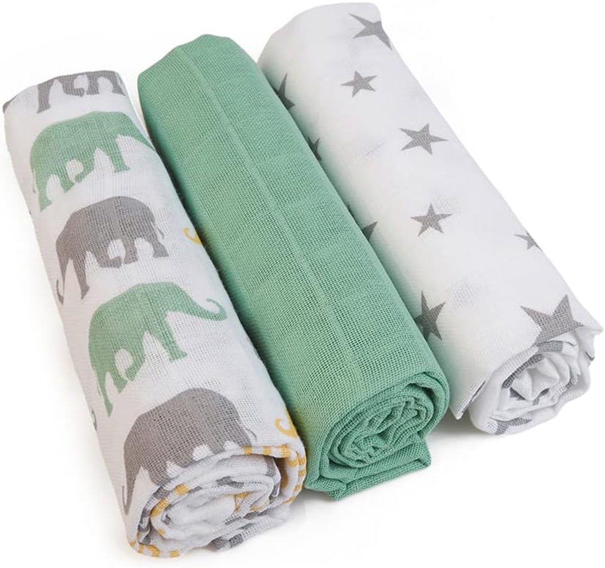3x Hydrofiele Luiers 70x70 cm Katoen - Extra Zacht, Absorberend Spuugdoek & Onderlegger