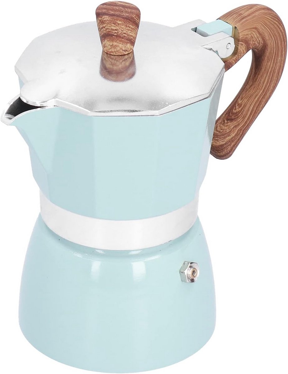 Klassieke Italiaanse Moka Mokkapan voor 3 Kopjes - Aluminium Koffiezetapparaat