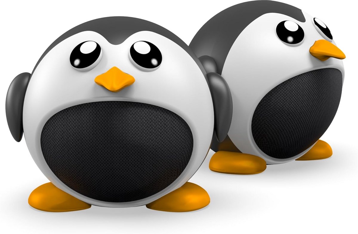 Draadloze Pinguïn Bluetooth Speaker Set (2 Stuks) - Schattig Kawaii Design met Microfoon