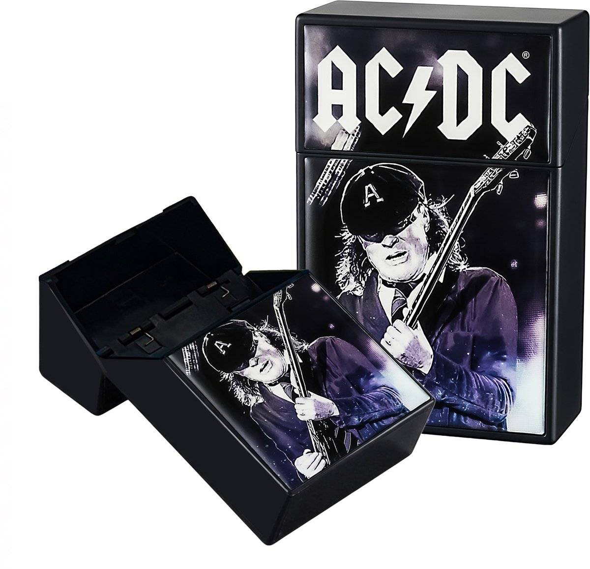 AC/DC Sigarettendoosje Gitaarlegende - Sigaretten Box - Weerbestendig - 20 Sigaretten