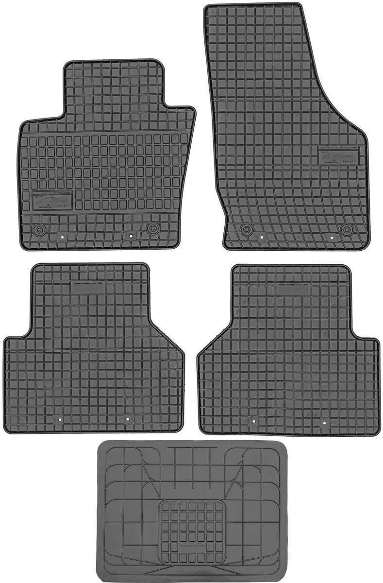 Frogum BMW X4 F26 Serie - Rubbermatten Set - Zonder Stoppers - Zwarte Kleur