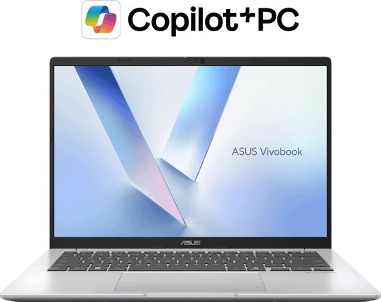 ASUS Vivobook 14 M1407GA-LY012W – AMD Ryzen AI 7 445 – Laptop – 14 inch – WUXGA – 16GB/512GB – Wi‑Fi 6 – Zilver - ASUS - Hoofdafbeelding