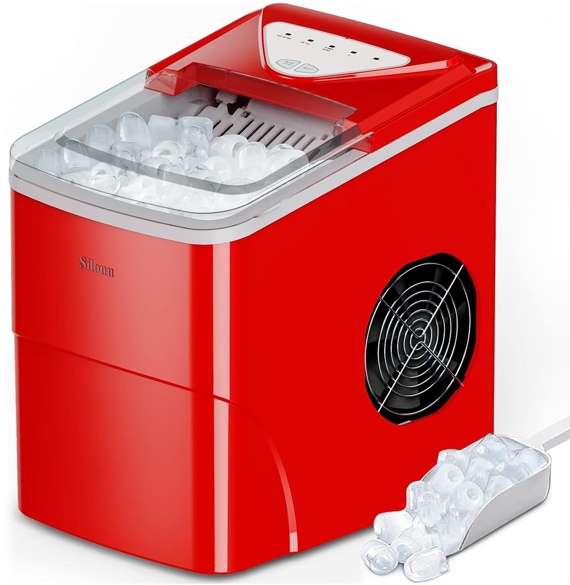 Draagbare IJsmachine voor aanrecht, 9 ronde ijsblokjes in 6 minuten, 11 kg per 24 uur, zelfreinigend