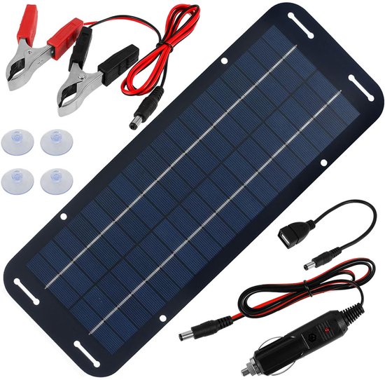 Zonnepaneel - Opvouwbaar Zonnepaneel - Zonnecellen Oplaadbatterij - 18V - IP65 - USB - Zonnepanelen Voor Buiten - Geschikt voor Auto's, Campers, Aanhangers, Tractoren, Motorfietsen, Sneeuwscooters en Boten van Merkloos — afbeelding 2