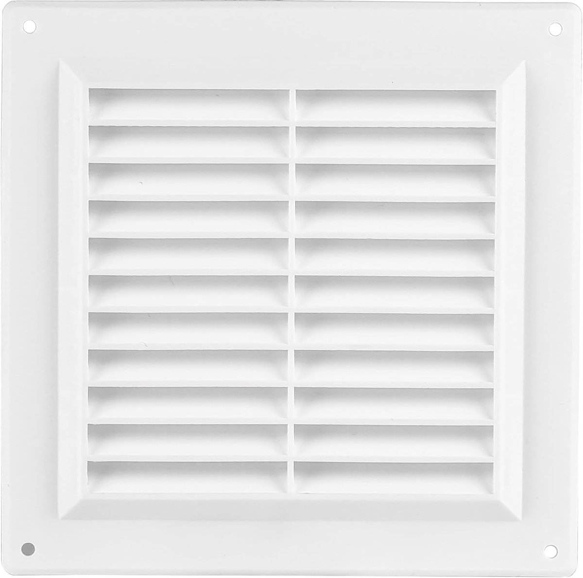 Vierkant Ventilatie Rooster Wit 150x150 mm Kunststof met Insectenbescherming