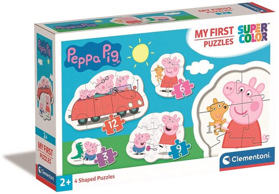 Clementoni - 4 puzzels in 1 - 3,6,9 en 12 stukjes - Peppa Pig - Puzzel Voor Kinderen - Vanaf 2 jaar