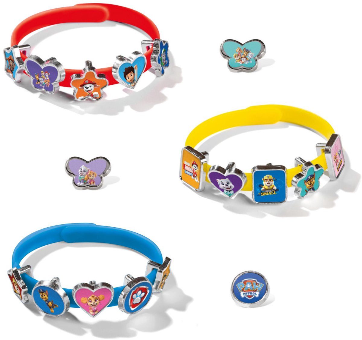 PAW Patrol speelgoed - 3 schuif armbandjes maken met 18 bedels Totum knutselset sieraden - junior meisjes en jongens vanaf 3 jaar — afbeelding 11
