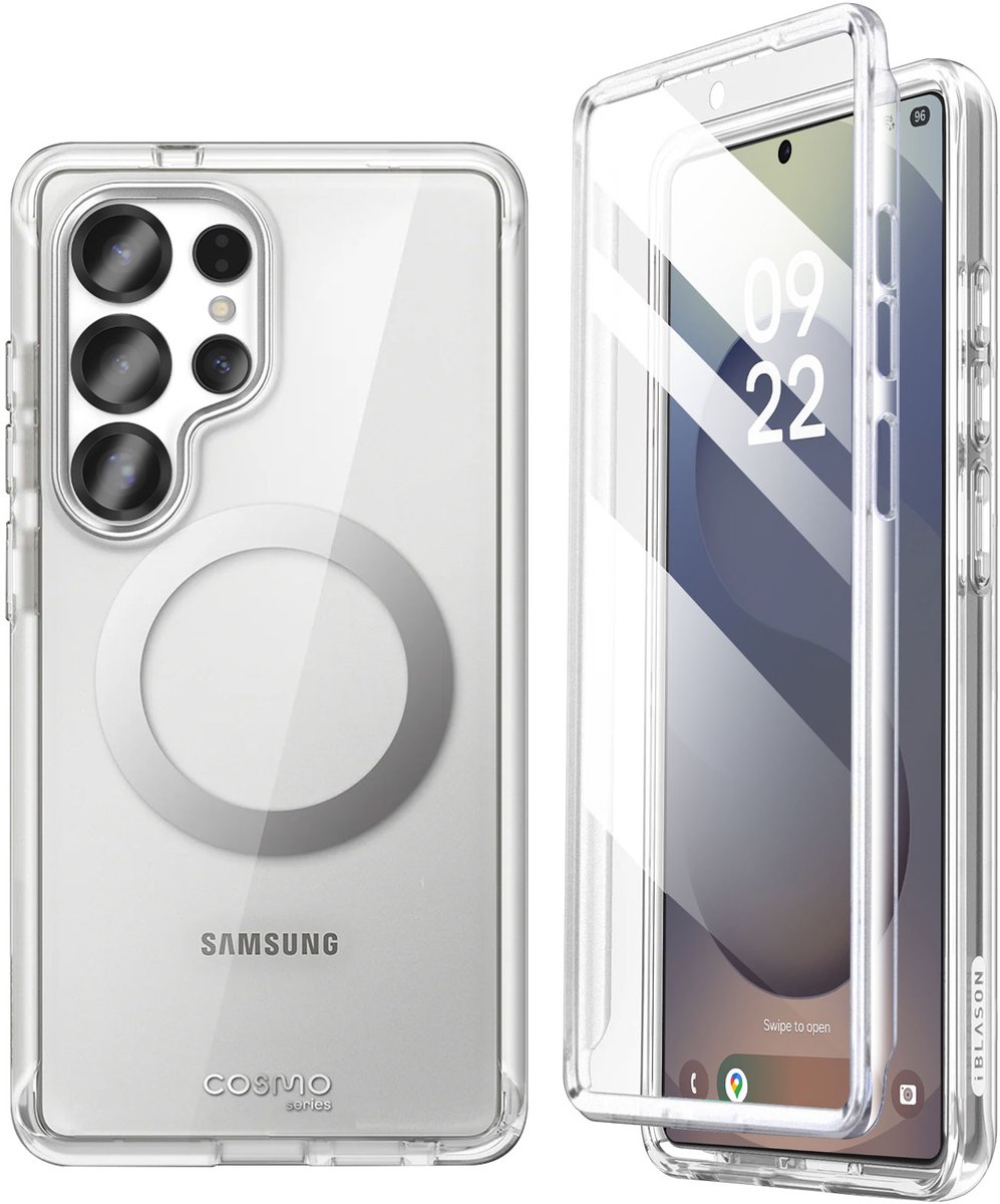 i-Blason, Volledig omhulsel Geschikt voor Samsung Galaxy S25 Ultra Cosmo collectie, Transparant