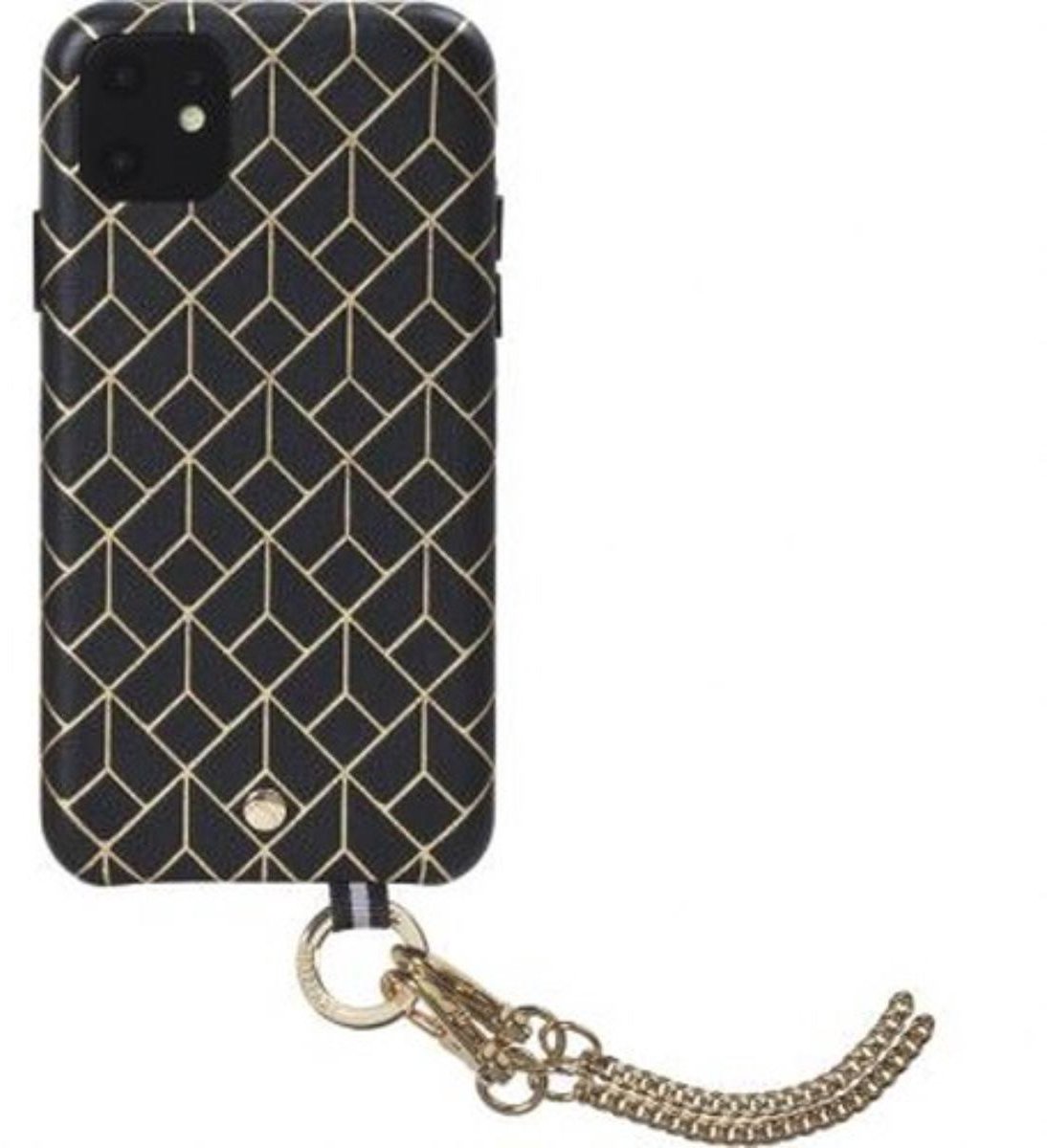 Artefakt Paris, Hoesje Geschikt voor Apple iPhone 11 van St Germain leer met schouderband, Zwart