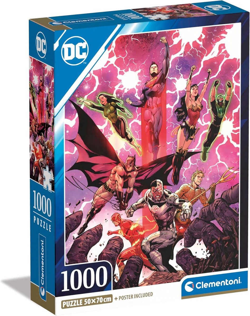 DC Comics Superhelden Puzzel 1000 Stukjes - Uitdagend Puzzel voor Volwassenen