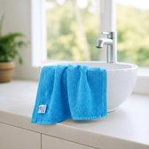 Nile Textile Luxe Gastendoekje - 30x30 - Heilige Turkoois - 600GSM - Egyptisch Katoen