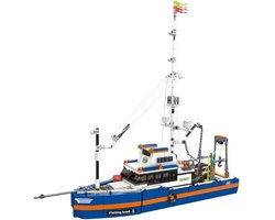 Mould King 10185 Icons Vissers boot bouwset | Classic creator boot | Technic ideas schip modelbouw | Technische STEM educatief speelgoed bouwpakket voor volwassenen & kinderen | geschikt voor Lego | Bouwdoos met 808 bouwstenen