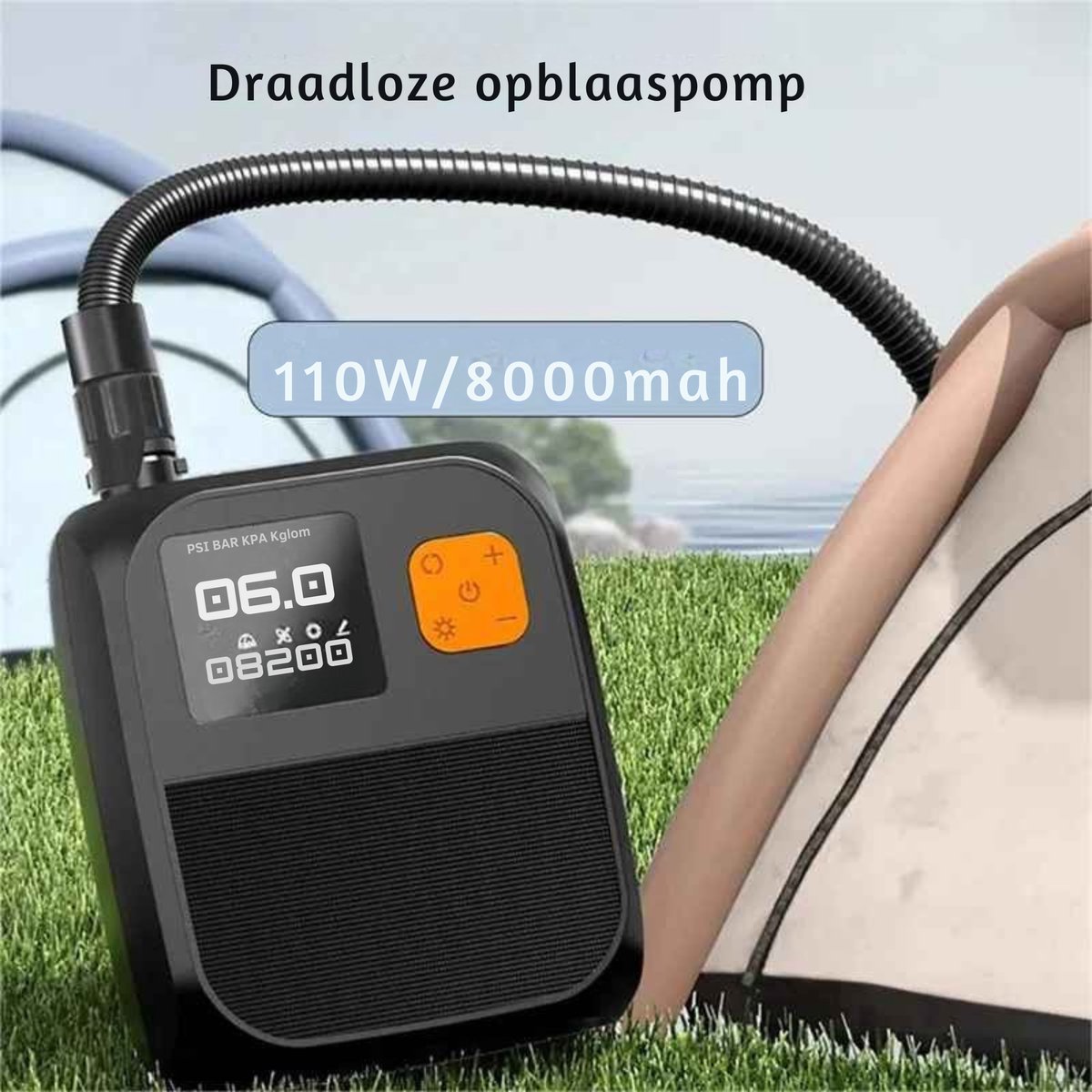 ElevateCommerce - Elektrische SUP Luchtpomp 25PSI met LCD Display & Auto Stop thumbnail 6