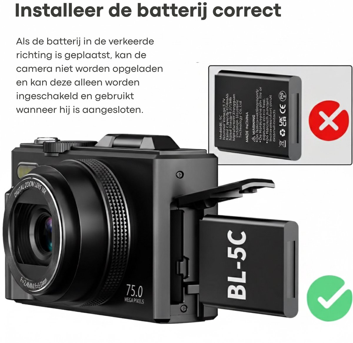 Vizual 64MP Camera - 4K video, draaibaar scherm, startersset thumbnail 5