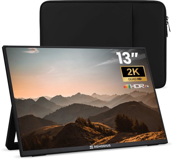 Moniteur portable Remodius® 13 pouces - Housse incluse