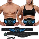 EMS Buikspiertrainer met LCD Display – 10 Modi & 39 Intensiteitsniveaus, Elektrisch Trainingsapparaat voor Buik, Armen, Benen en Billen