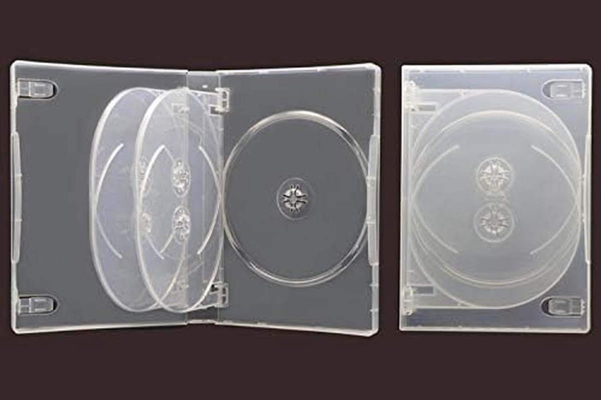 5 Stuks CD DVD Slimline Hoesjes Super Clear 27mm Rugdikte