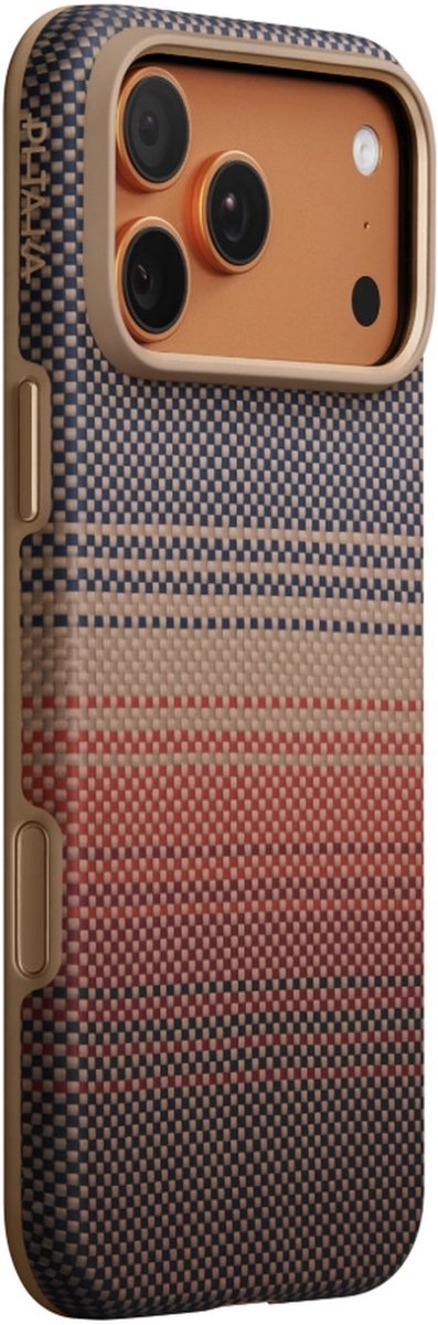 PITAKA Summa - Hoesje Geschikt voor Apple iPhone 17 Pro Max - Compatibel met MagSafe - Aramidevezel 600D - MIL-STD-810H - Back Cover Sunset