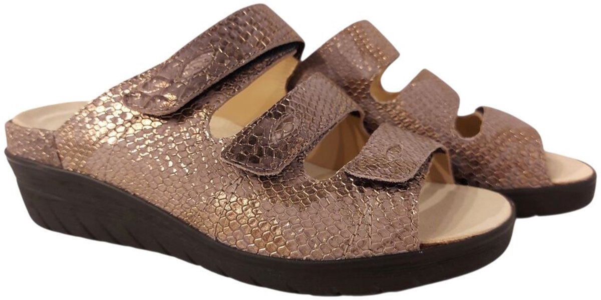 Durea Slipper 7369 047 1423 Taupe Wijdte J