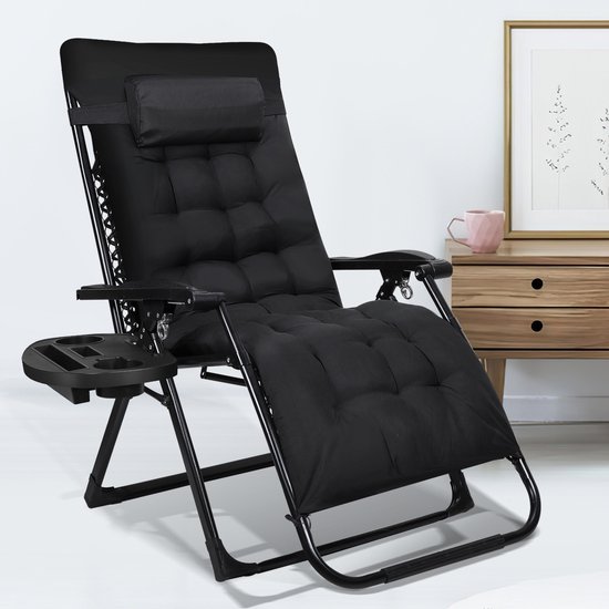 buybyroom Tuinstoelen, set van 2, tuinstoelen met armleuning, outdoor stoel, loungestoel, terrasstoelen, balkonstoelen, tuinstoelen, 120 kg belastbaar, wit