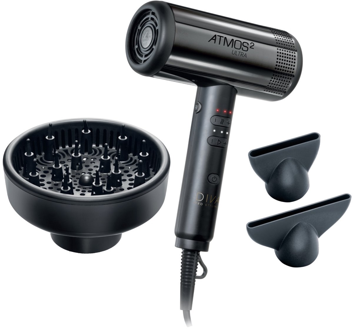 DIVA PRO Atmos II Ultra Föhn Zwart
