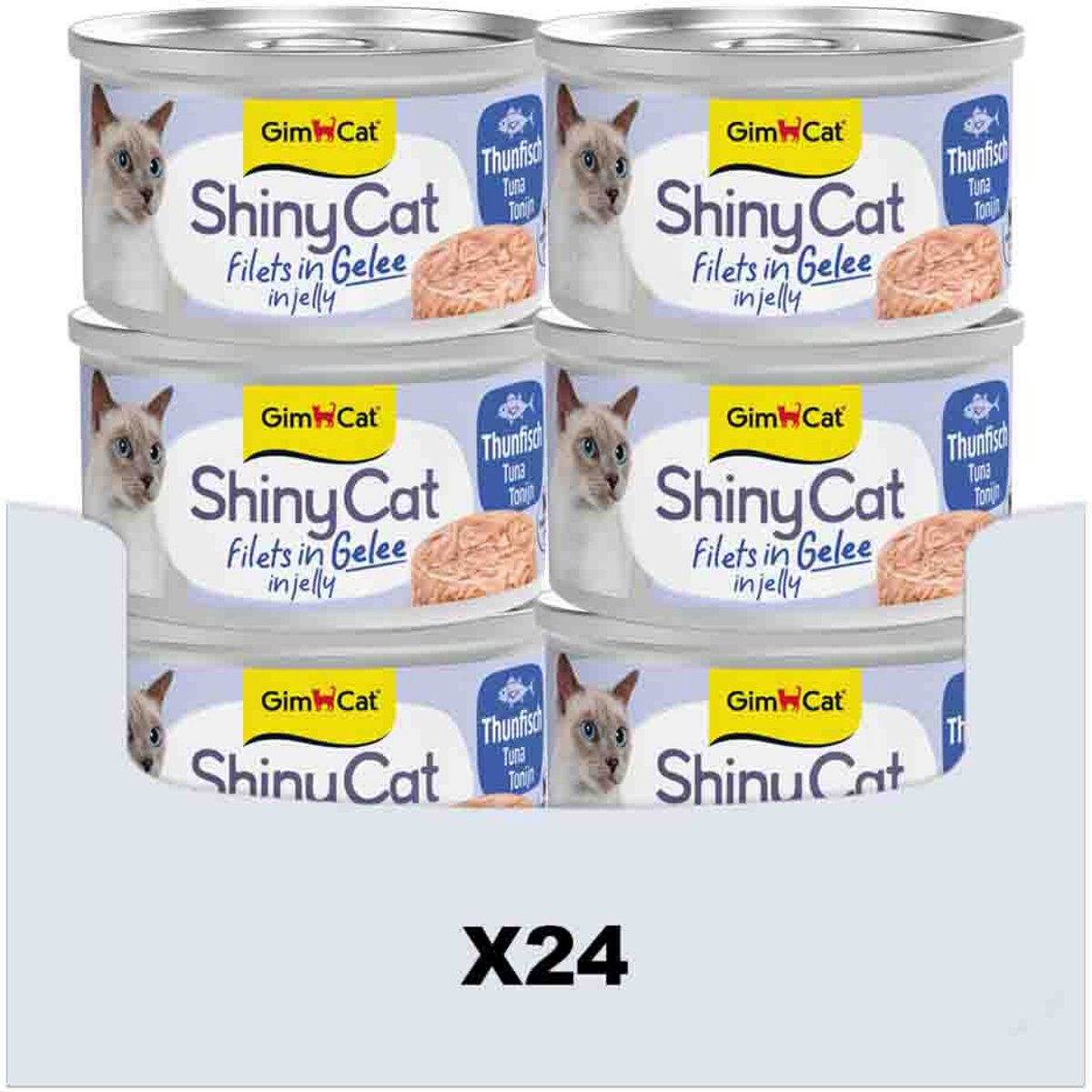 GimCat 70 g - GimCat ShinyCat Filets in jelly tonijn