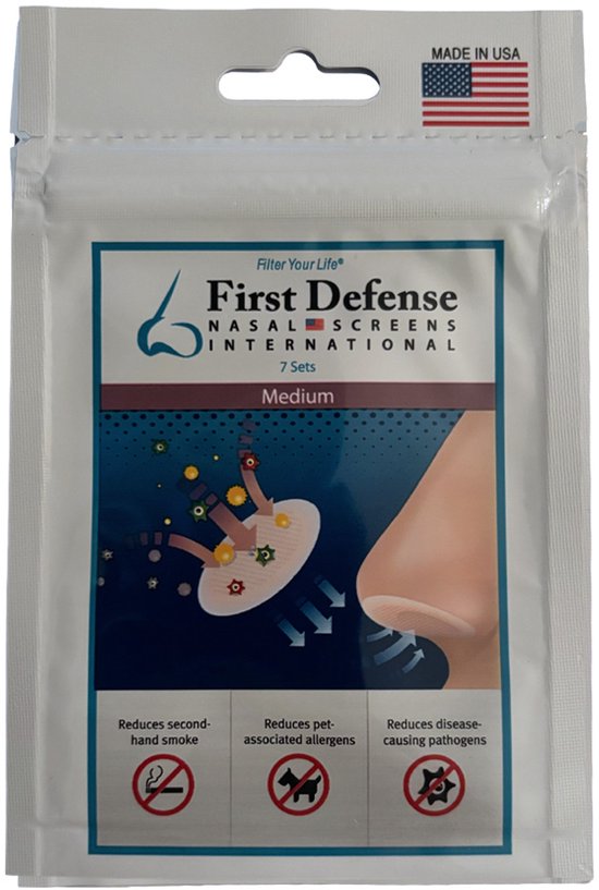 First Defense Nasal Screens - Filtres nasaux - Rhume des foins - Medium