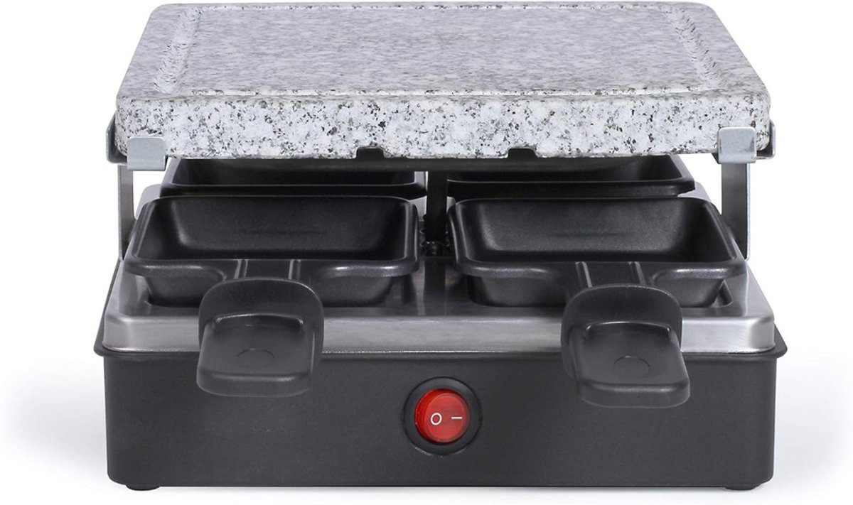 REN® Gourmetstel 4 Personen - Gourmetstel - Gourmetstel 4 person - 600 watt - Zwart - 22cm x 22cm x 13cm