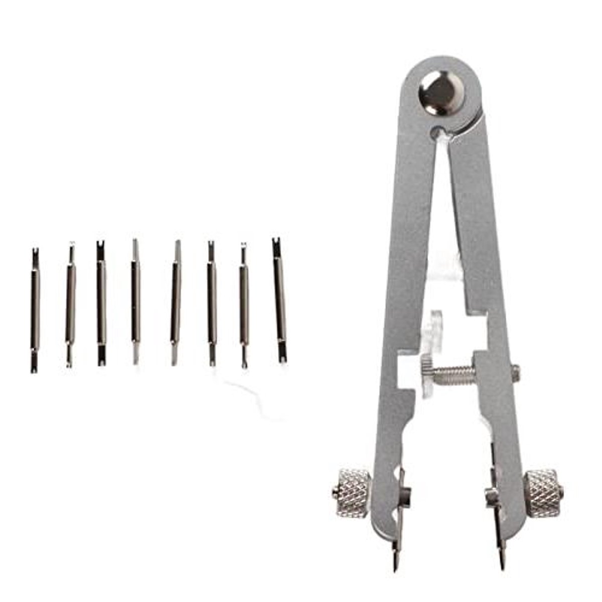 Allecto- Horlogebandverwijderaar - Horlogebandafstelgereedschap - Veerstang Pinnen - Pincetkit - Zilver - Horlogeband - Geschikt voor - Kleur - Model
