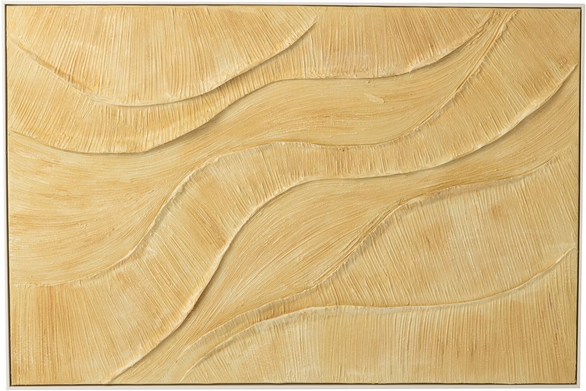 J-Line schilderij Miel - acryl - goud