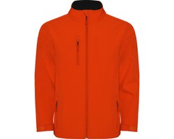 Premium Soft shell jas Fire Orange Nebraska Unisex merk Roly maat L