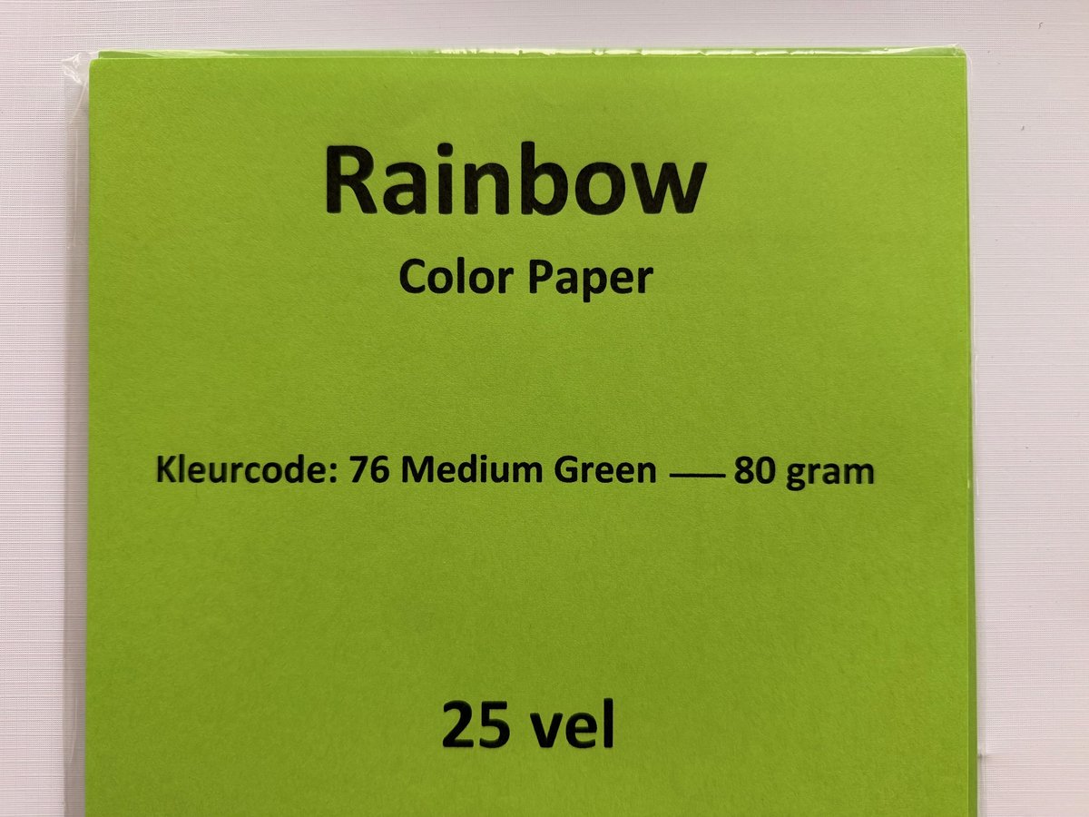Rainbow Kl-76 medium groen 80 gram papier