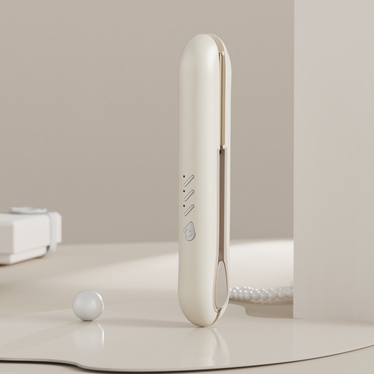 Draadloze Mini Stijltang met Krulfunctie en 3 Temperatuurstanden - afbeelding 2