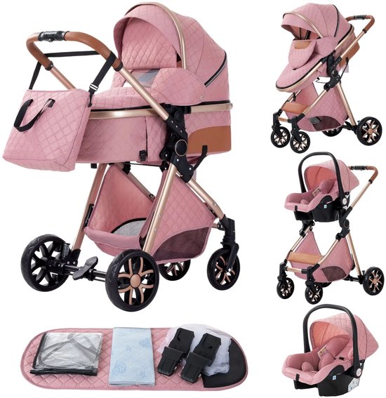 REIG CLAUDIO Pram Dolls bebé-paseo, Pink (rer13052 REIG CLAUDIO Pram Dolls bebé-paseo, Pink (rer13052