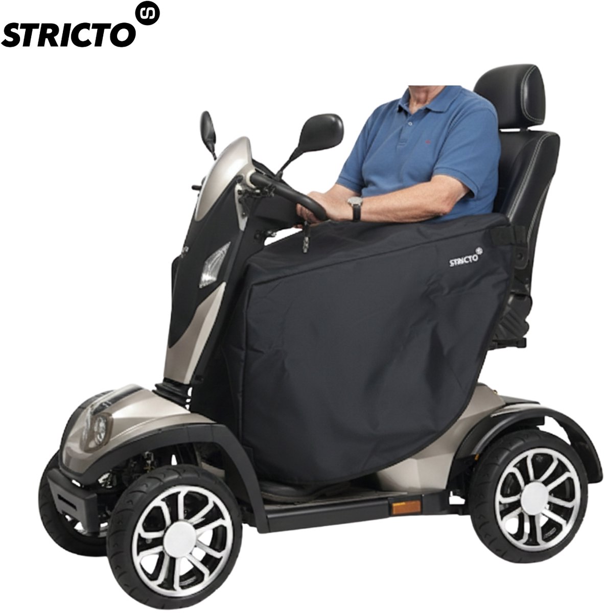TOP DEAL - Stricto Easy-On Premium Beenkleed – Scootmobiel – Waterdicht & Winddicht