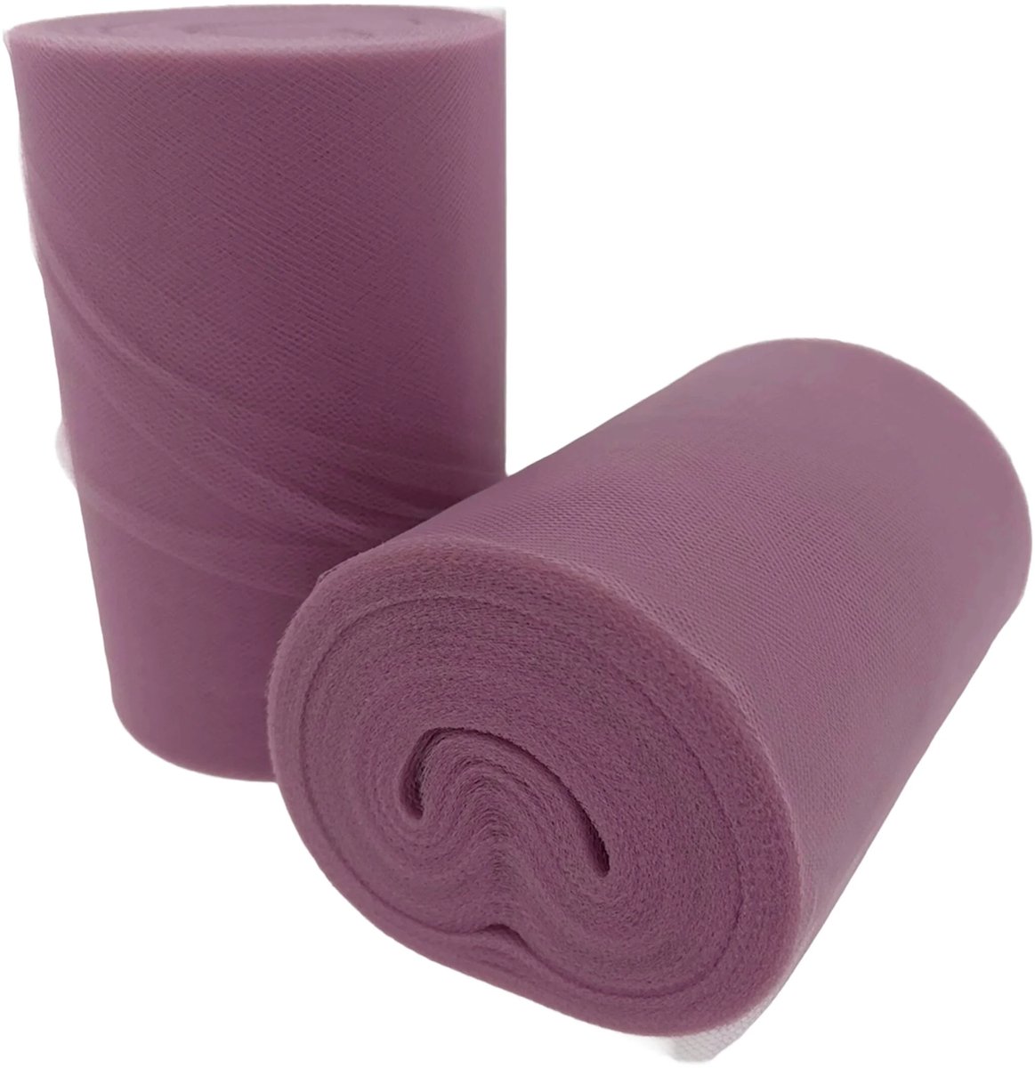 Oudroze tule - 22 meter