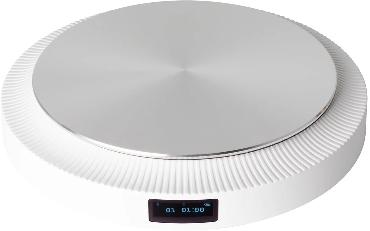 Trettitre T-CP8 - Draagbare CD Speler met Bluetooth - Oplaadbaar - AUX & USB-C – Wit