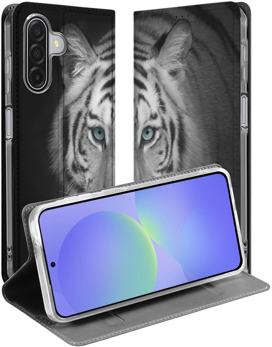 voor Book Case Samsung Galaxy A17 Tijger
