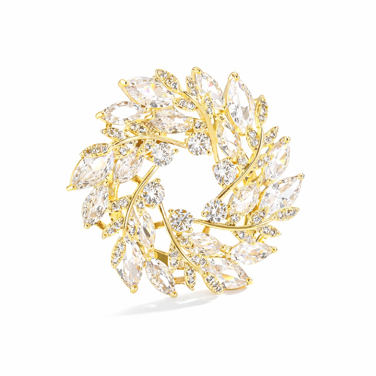 Goldpulse Broche - Dames Broche - Dames sieraad - Bloemen broche - Elegant en stijlvol - Hoogwaardig
