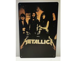 Metalen wandbord - Metallica - Mancave - Wand Decoratie - Metal sign - Mancave decoratie - Decoratie - Metalen borden - Tekst borden - Metalen bord
