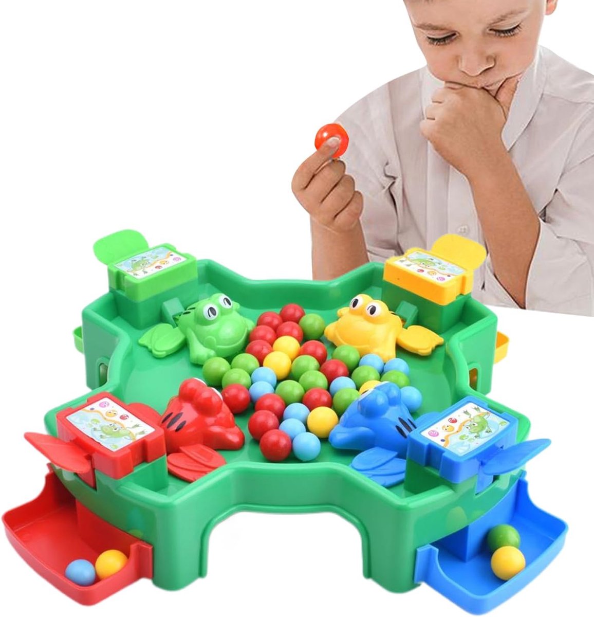 Kikkerspel - Amfibieën speelgoed - Familie plezier - Moeiteloze actie - 29 x 28 cm