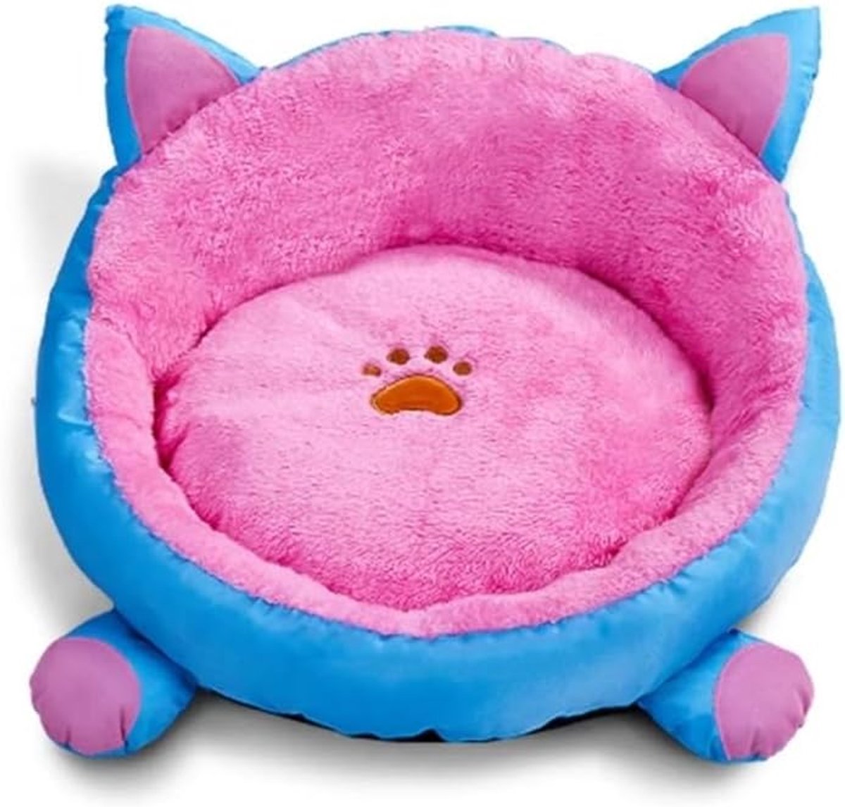 Kattenkussen - Kattenmand Puppybed - Rusten Ontspannen - Zacht PP-katoen - 48cm - Blauw