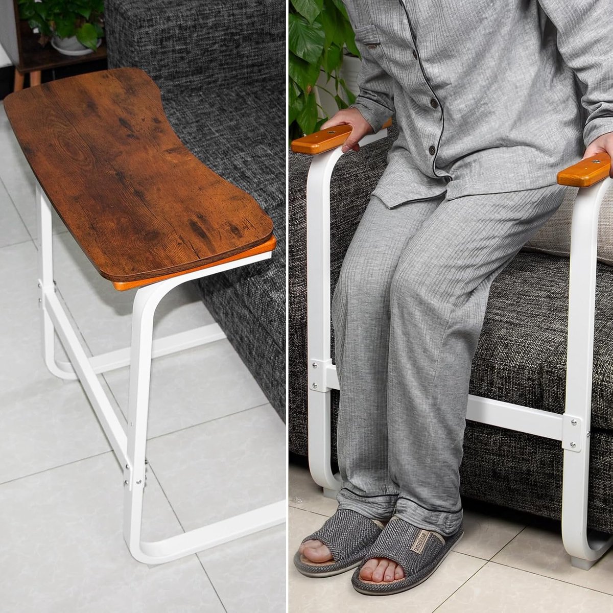 Zit-sta hulpmiddel - Sta-op hulp - Mobiliteit verbeteren - Met afneembare lade - 62 x 45 x 71 cm