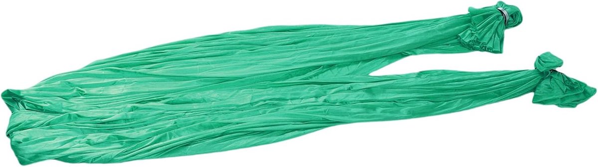 Luchthangmat - Zijde Draagdoek - Stretchen Fitness - Inclusief Installatiekit - 400x280cm - Groen