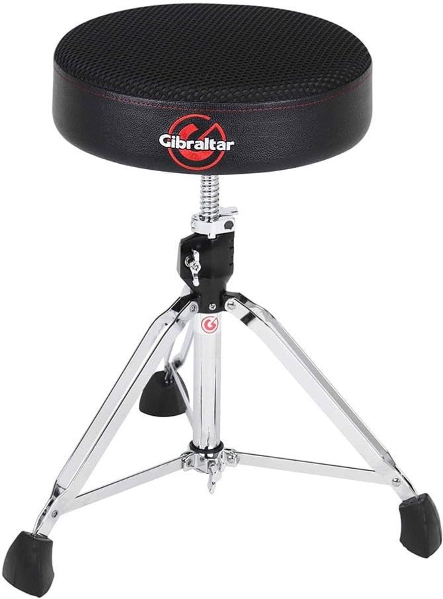 Drumkruk - Zitje Percussie - Muziek Maken - Verstelbare Draaispindel - Diameter 35cm - Zwart