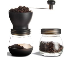 Handmatige Koffiemolen - Koffiebonenmaler - Verse Koffie - Instelbare Maalgraad - Draagbaar Ontwerp - Zwart