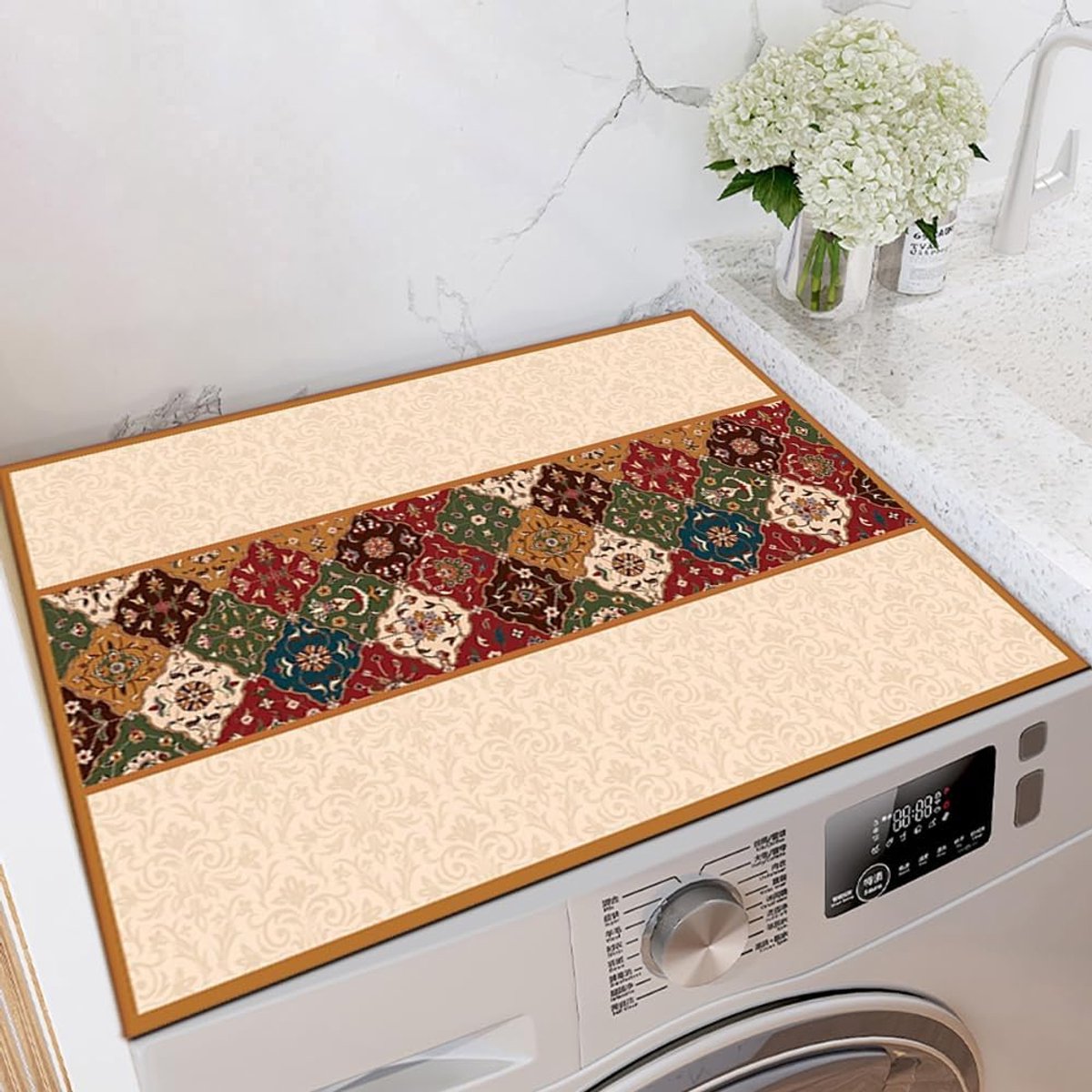 Wasmachine Mat - Droger Onderlegger - Vochtige Ruimtes - Antislip Onderkant - 40x60cm - Meerkleurig